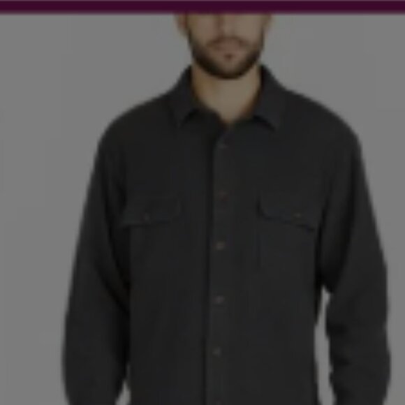 Tommy Bahama Palmdale Shirt Jacket Charcoal 100% Pima Cotton Sz Med - Picture 2 of 14